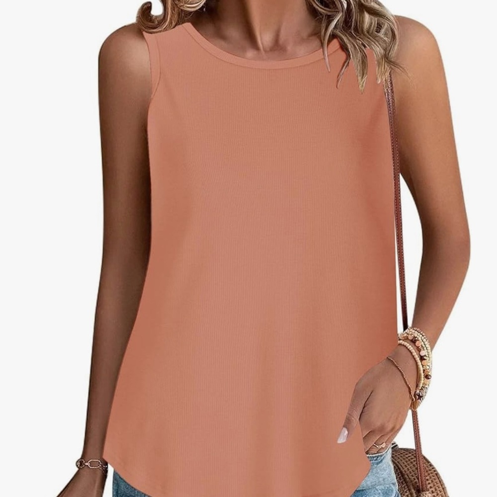 Attention Women's Sleeveless Coral Tank Top